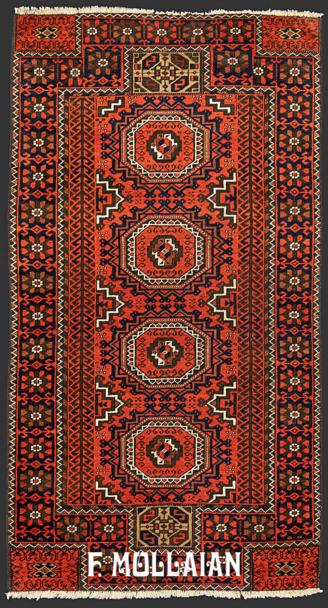 Tapis Noué Main Baluch n°:16596990